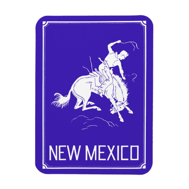 Ímã Vintage Novo México (Vertical)