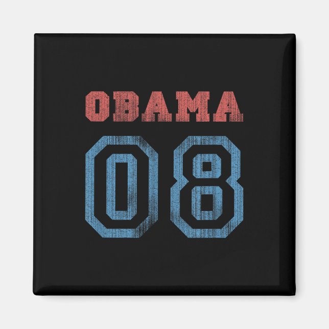 Imã Vintage Obama 08 (Frente)