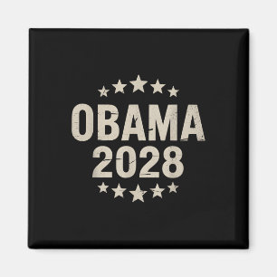 Imã Vintage Obama 2028 Engraçado Eleição Política Patr
