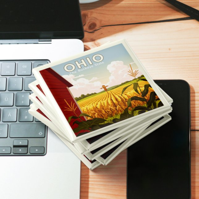 Imã Vintage Ohio (Criador carregado)