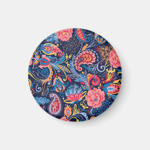 Imã Vintage Paisley Seamless Pattern Design