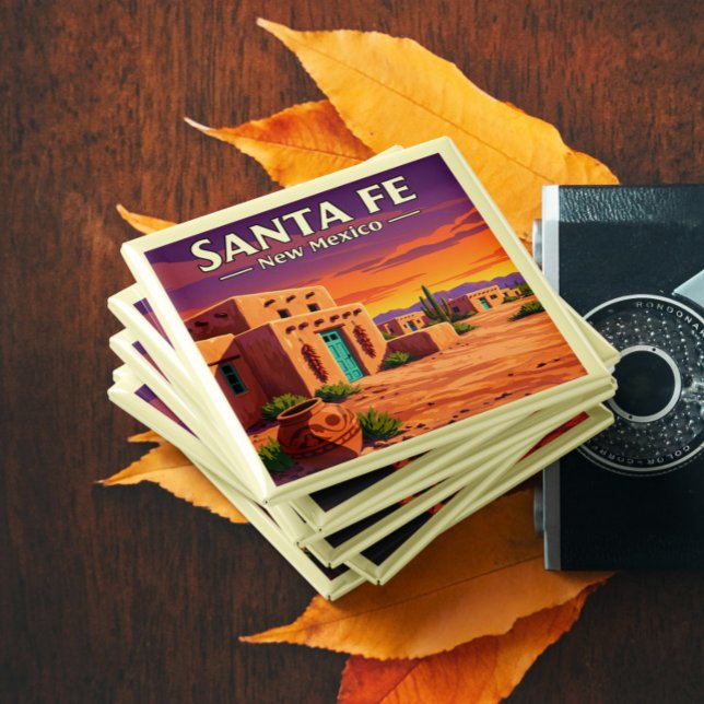 Imã Vintage Papais noeis Fe Novo México (Criador carregado)