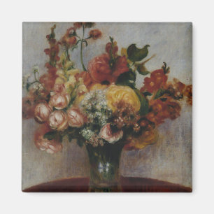 Imã Vintage Pierre Auguste Renoir Flowers em um Vaso