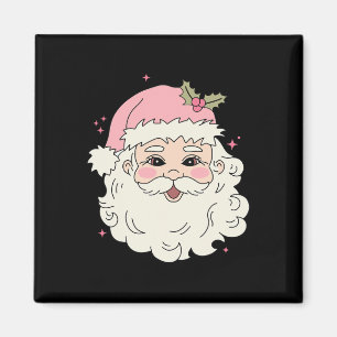 Imã Vintage Pink Natal Papai Noel Felry Xmas Mulher