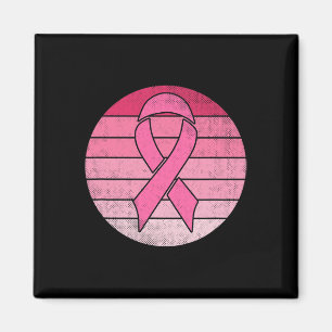 Imã Vintage Pink Ribbon Brey Cancer Sensibilização Cos