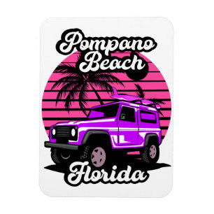 Ímã Vintage Pompano Beach