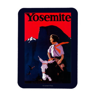 Ímã Vintage PosterYosemite de Yosemite, CA