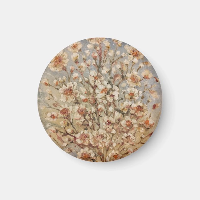 Imã Vintage primavera floresce (Frente)