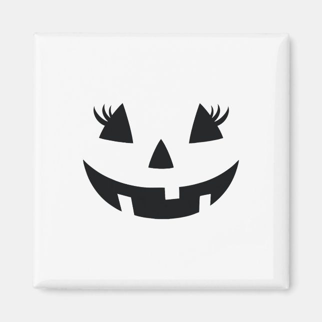 Imã Vintage Pumpkin Face Jackolantern Jack O Lanterna  (Frente)