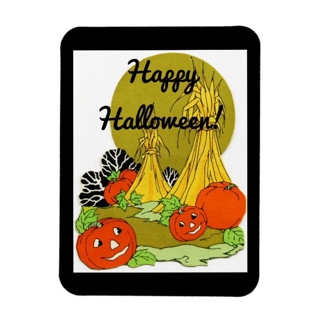 Ímã Vintage Pumpkin Patch (Vertical)