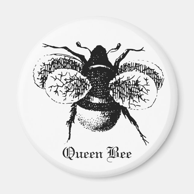 Imã Vintage Queen Bee (Frente)