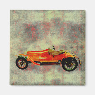 Imã Vintage Red Car