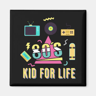 Imã Vintage Retro anos 80 Kid para Life 1980s Legal Ei