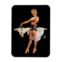 Vintage Retro Ironing Pinup Girl