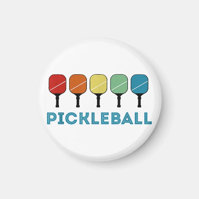 Imã Vintage Retro Pickleball Funny (Frente)