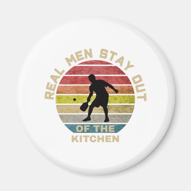 Imã Vintage Retro Pickleball Funny (Frente)