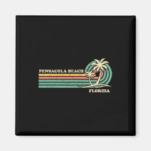 Imã Vintage Retro Summer Vacing Florida Pensacola Be