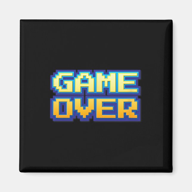 Imã Vintage Retro Video Game Arcade 80s 90s (Frente)