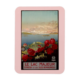 Ímã Vintage romântico Lago Maggiore Viagem italiano