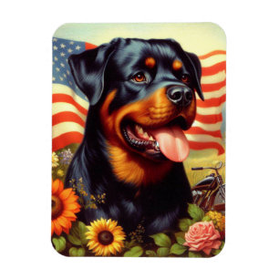 Ímã Vintage Rottweiler