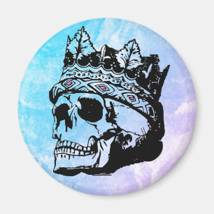 Imã Vintage Royal Skull Crown Magnet