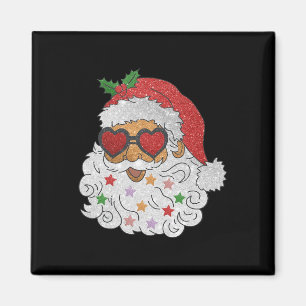 Imã Vintage Santa Claus Sungles Família de Natal Pajam