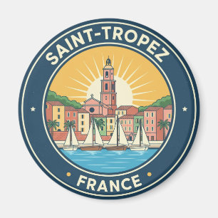 Imã Vintage Santo-Tropez France Viagem