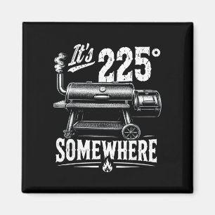 Imã Vintage são 225 em algum lugar churrasco engraçado