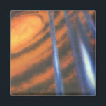 Imã Vintage Science Ficls, Sci Fi Red Galaxy Swirls<br><div class="desc">Vintage ilustration science fiction image apresentando uma galáxia vermelha girando no espaço.</div>
