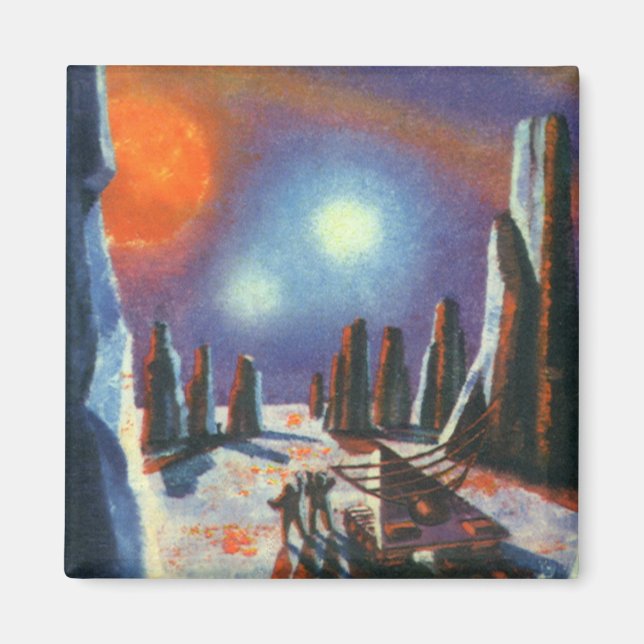 Imã Vintage Science Ficting Planeta Estrangeiro com Al (Frente)