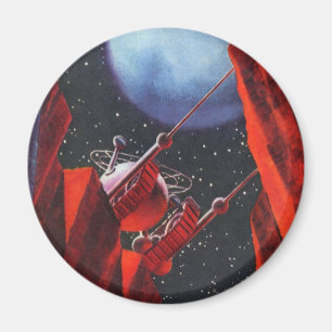 Imã Vintage Science Fiction, Canyon Space Moon Rover