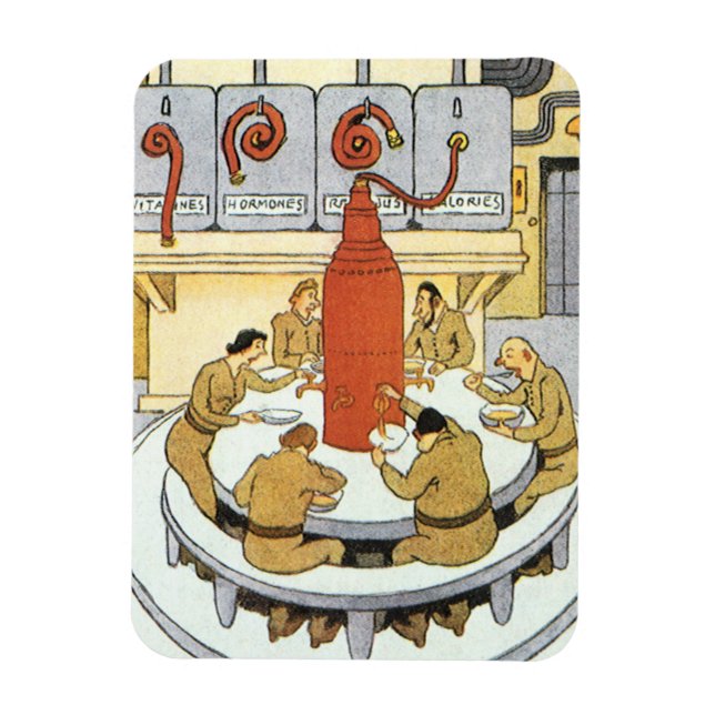 Ímã Vintage Science Fiction, Cientistas Labratórios Co (Vertical)