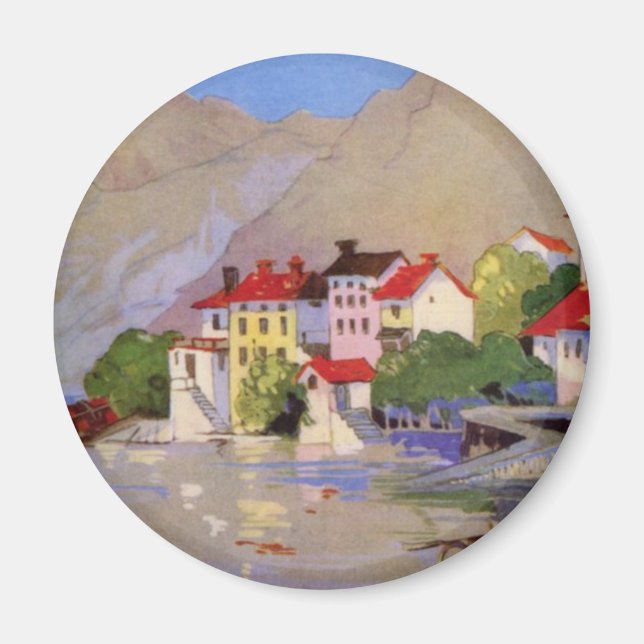 Imã Vintage Selands Village Itália Turismo (Frente)