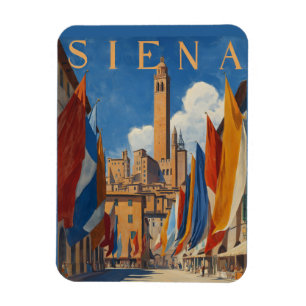 Ímã Vintage Siena Viagem italiano