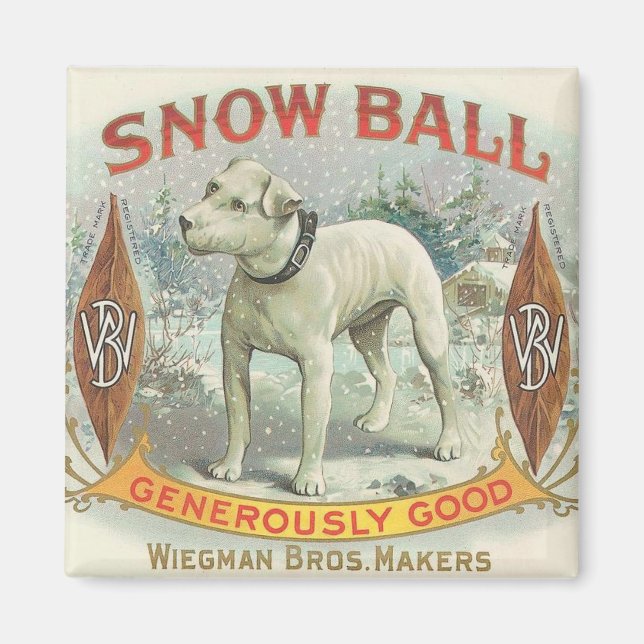 Imã Vintage Snow Ball og (Frente)