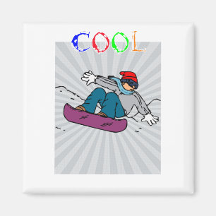 Imã Vintage Snowboarder   Snowboard   snowboard
