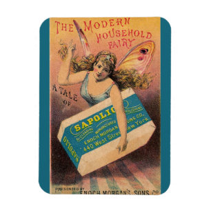 Ímã Vintage Soap Ad House Fairy  