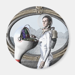 Imã vintage spacegirl