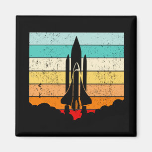 Imã Vintage Spaceship/Space/Spacecraft