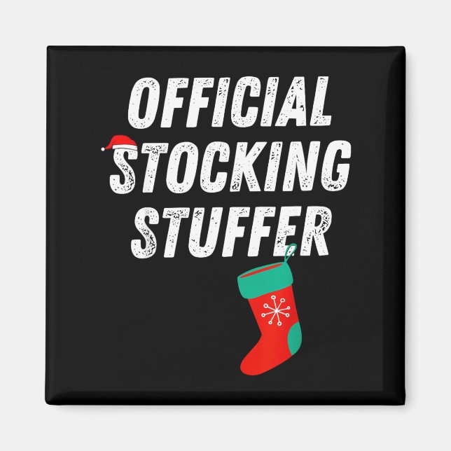 Imã Vintage Stocking Stuffer Stocking Matching Couple  (Frente)