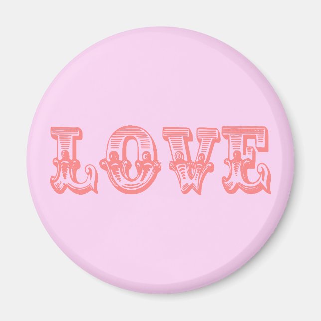 Imã Vintage Style Love (Frente)