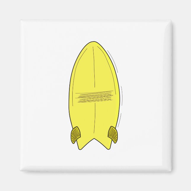 Imã Vintage Surfboard (Frente)