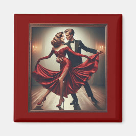 Imã Vintage Tango Elegance – Romantic Ballroom Dance A