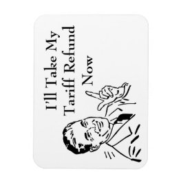 Ímã Vintage Tariff Refund Check