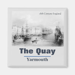 Imã Vintage The Quay Yarmouth Norfolk England
