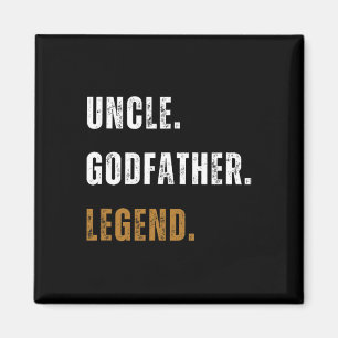 Imã Vintage Tio Goddad Legend Engraçado Tio Novo