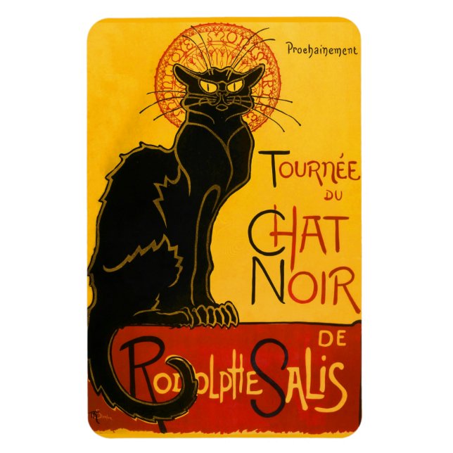 Ímã Vintage Tournée Du Chat Noir Theophile Steinlen (Vertical)