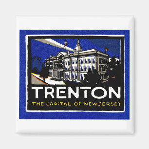 Imã Vintage Trenton NJ Poster