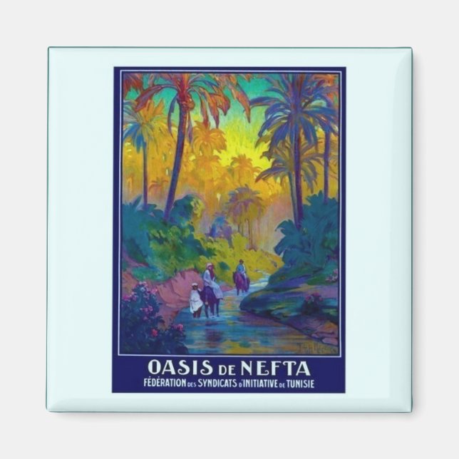 Imã Vintage Tunísia Oasis (Frente)