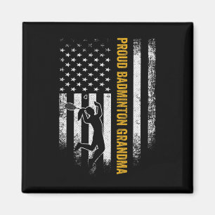 Imã Vintage U.A. Bandeira Americana Orud Badminton Avó